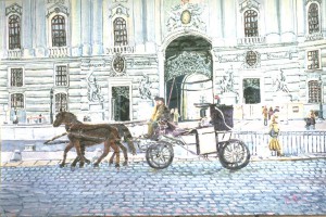 シェンブル宮殿の馬車  ( A wagon in Schlobrunn)